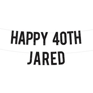 40th Birthday Decorations Men | Happy 40th Birthday Banner Men | 40th Birthday Decoration Man | Beer Birthday 40 Custom Banner Name 1972