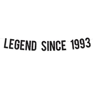 Legend Since 1993 Banner | 30th Birthday Decoration Men | 30th Men Birthday Party | Awesome Since 1993 | 30 Birthday Aged to Perfection Beer