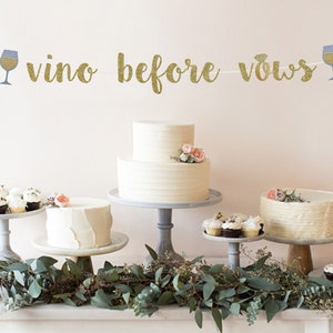 Vino Before Vows Banner | Wine Bachelorette Party Decorations | Vino Bachelorette Banner | Vino Before Vows Decor Sign | Bachelorette Sign