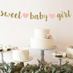 Baby Shower Banner Girl Baby Shower Girl Decorations Sweet Etsy