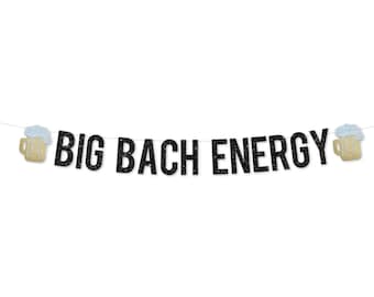 Bachelor Party Decorations | Big Bach Energy Sign | Funny Bachelor Party Banner | Bachelor Party T Shirts Hats Favors Gifts Las Vegas