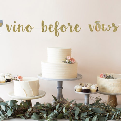 Vino Before Vows Banner / Wine Tour Bachelorette Sign / | Etsy