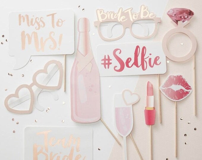Bachelorette Party Photo Props Bridal Shower Photo Props Photo Booth
