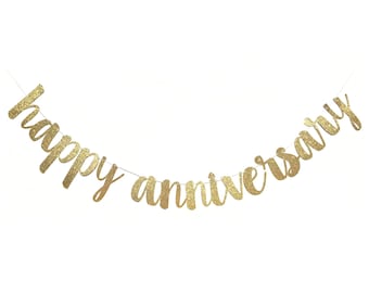 anniversary banner etsy