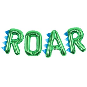 Dinosaur Birthday Decorations | Roar Balloon | Dinosaur Party Balloons | Three Birthday | Dinosaur Birthday Balloons | Roar Im Four T REX