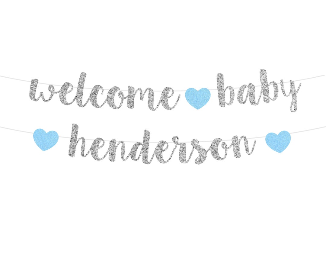Boy Baby Shower Decorations Baby Banner Etsy