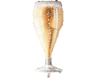 39" Champagne Glass Balloon: New Years Eve Party Decor