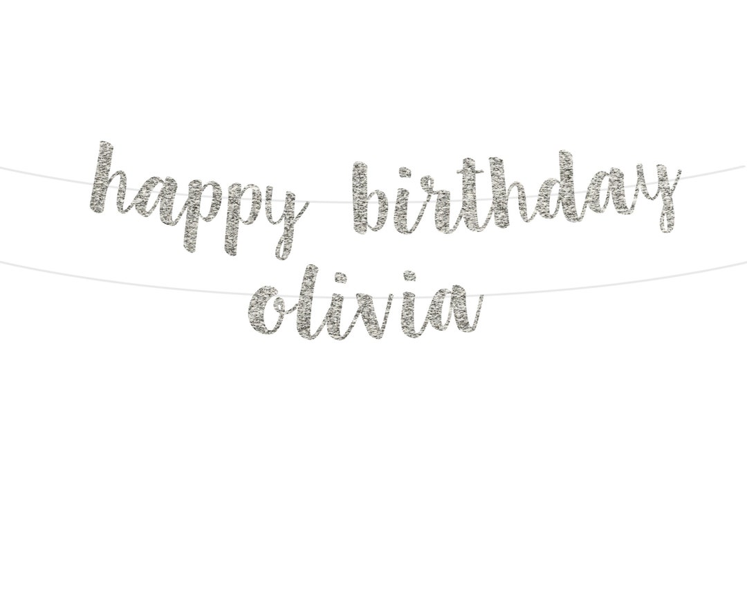 Birthday Banner Custom Birthday Banner Personalized Happy Birthday