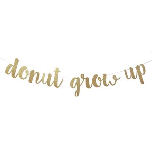 Donut Grow Up Banner | Donut Party | First Birthday Banner | 1st Birthday Decorations | Donut Grow Up Sign | Donut Sign | 1st Birthday girl