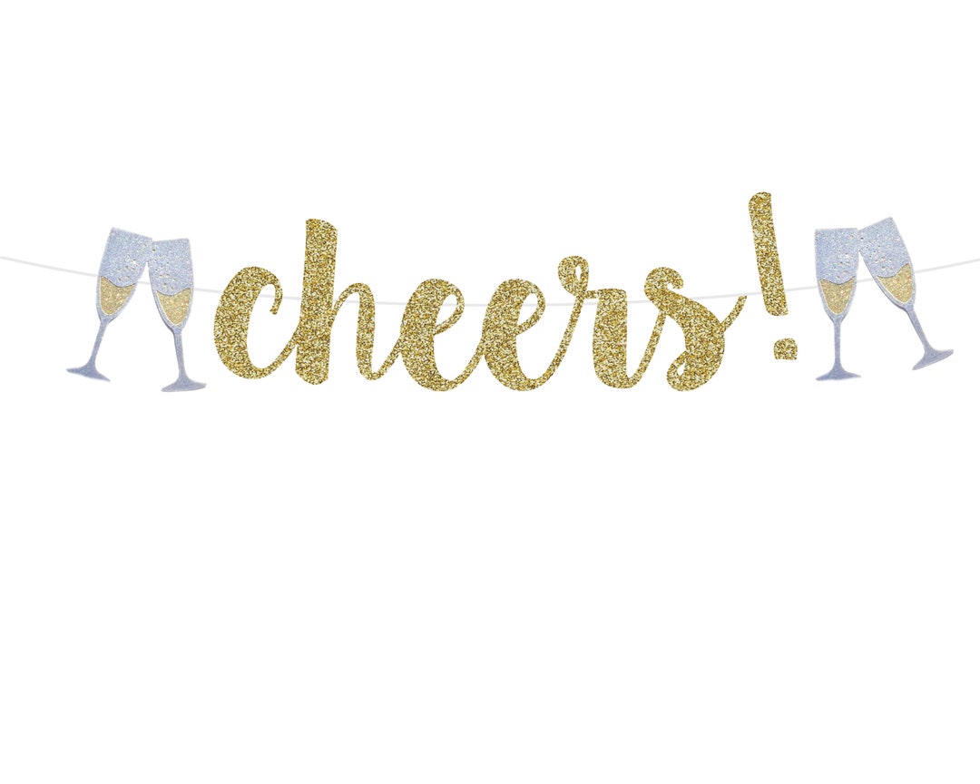 Cheers Banner Engagement Party Decorations Bachelorette Banner Cheers ...