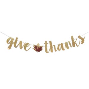 Give Thanks Banner | Thanksgiving Banner | Fall Decorations | Thanksgiving Sign | Fall Banner | Give Thanks Sign | |Thanksgiving Decorations