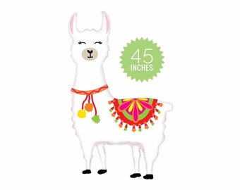 Jumbo Llama Balloon: 45" Fiesta Party Decoration