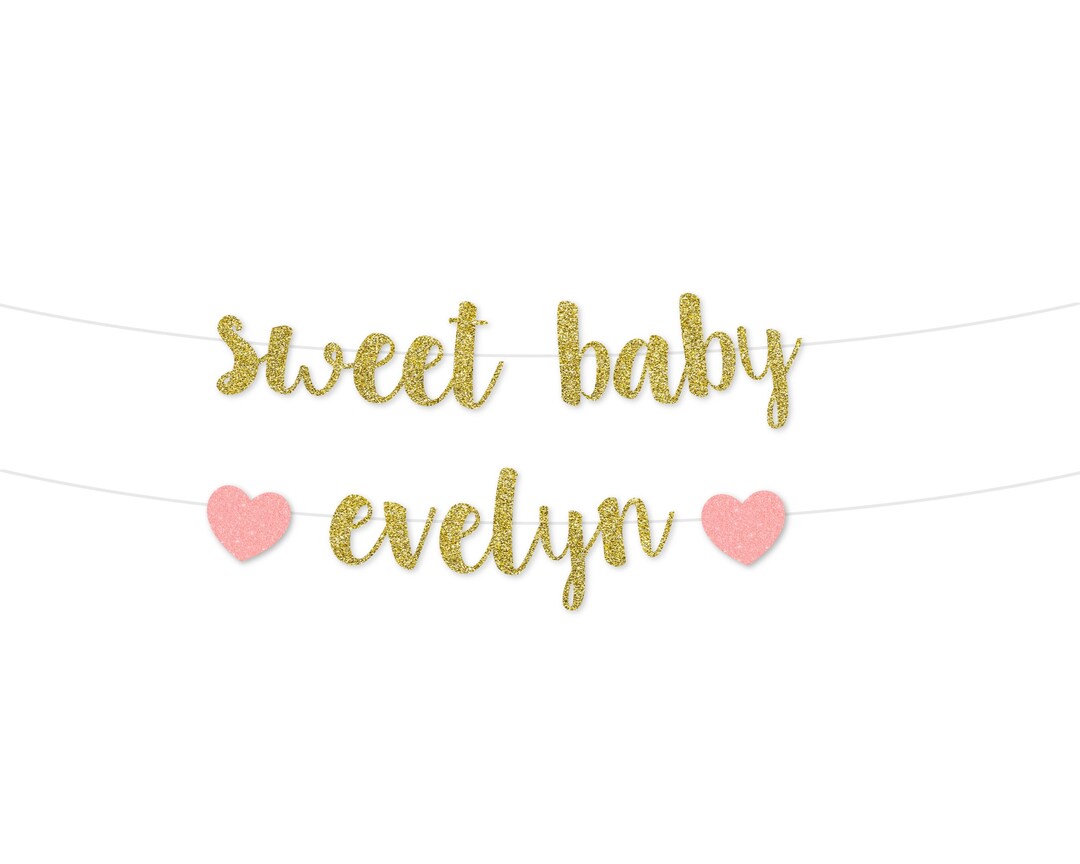 Baby Shower Girl Decorations Sweet Baby Banner Baby Shower