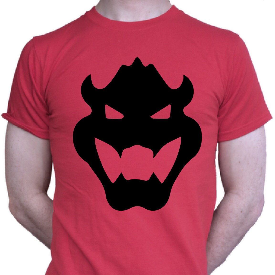 Bowser Face Super Mario T shirt | Etsy
