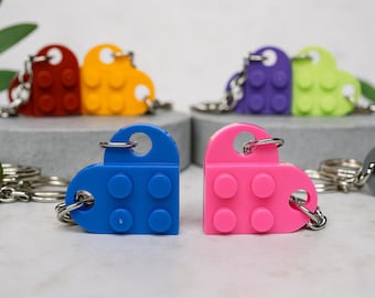 Initial Heart Keychain Set, Personalized Couple Boyfriend Girlfriend Gift, Matching keychains for her, for him, Friend Gift, Couple Gift