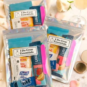 I Do Crew Essentials Bulk, Wedding Day Kit, Bride Squad Kit, Essentials Kit for Wedding Bridesmaids, Bridesmaid Gift Set, Bridal Party Gift