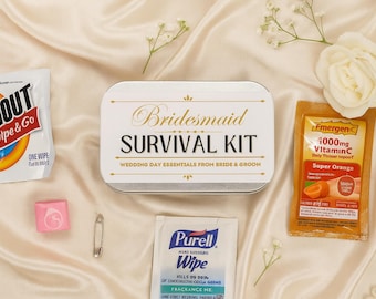 Bridesmaid Survival Kit | Wedding Bridesmaids&#39; Gifts | Bridesmaid Gifts Day of Wedding | Bridesmaid Emergency Kit | Bridesmaid Gift