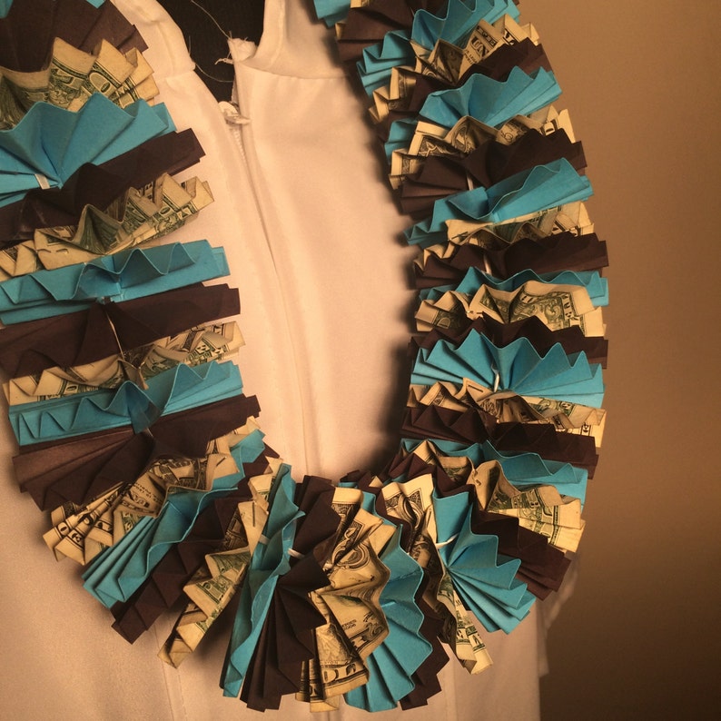 20 Dollar Money Leis Cash Lei Dollar Bill Lei Light Blue | Etsy