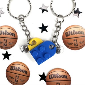 Basketball keychains, Initial Heart Keychain Set, Personalized Couple Boyfriend Girlfriend Gift, for him, Couple Gift