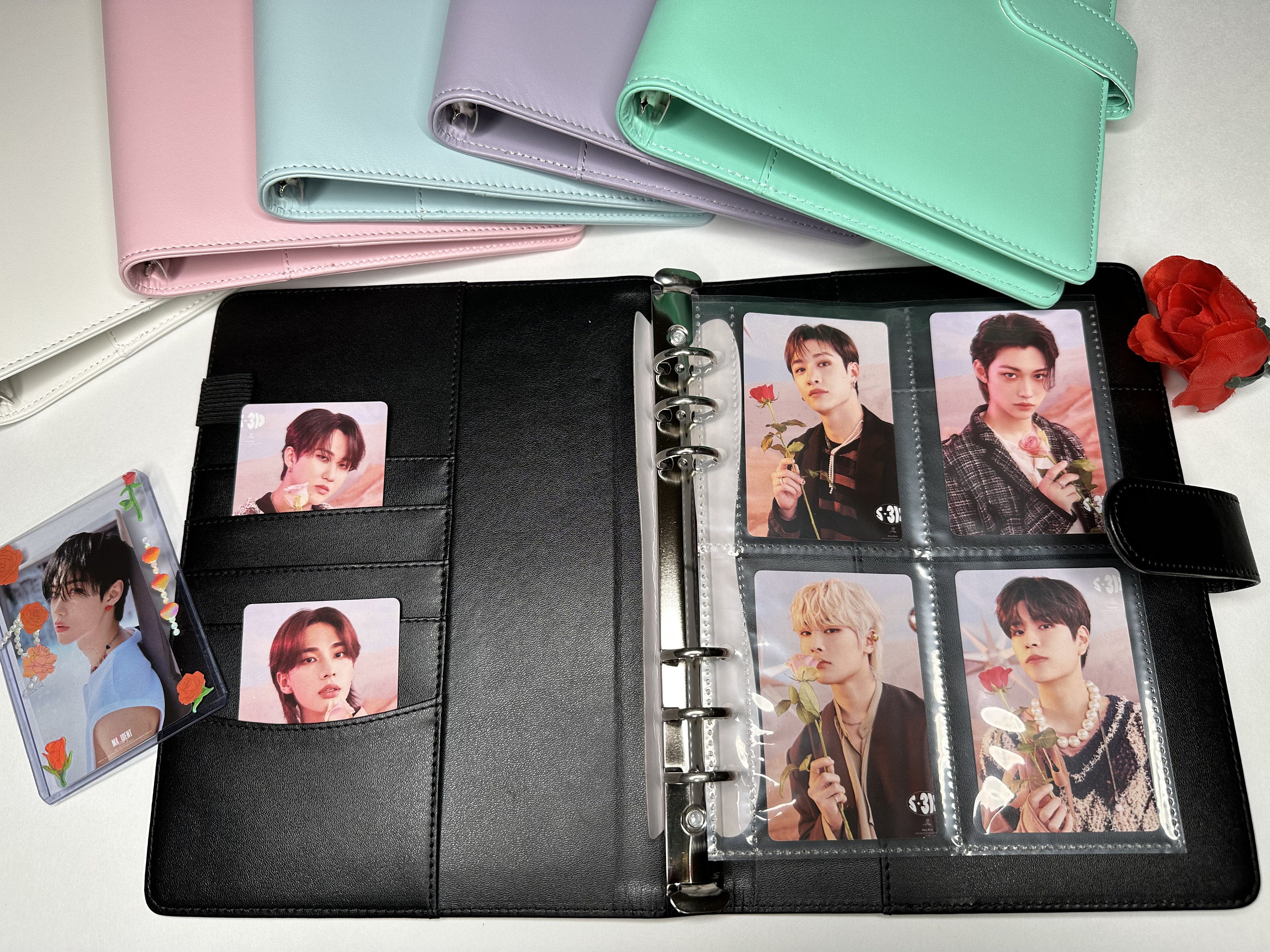 A4 Large Volumn Kpop Photocard Binder Collect Book Photo Albumn 3 Inch 9  Pocket Refill Pages Polaroids 30pages BTS Dreamcatcher Seventeen 
