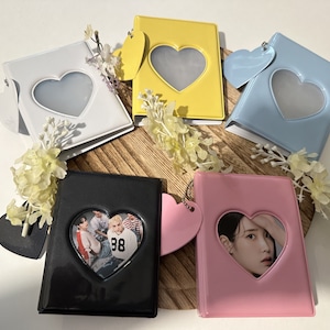 Mini Kpop Heart Photocard Binder | Pockets Photo Album Refill Sheets | Photocard Holder | Photocard Album | Kpop Photocard