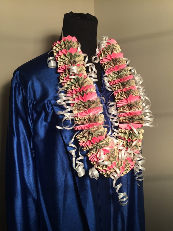 100 Dollar Money!    Lei Cash Lei Pink Lei Dollar Bill Lei Etsy - 