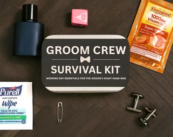 Groomsman Survival Kit Wedding Emergency Kit Wedding Survival Kit Wedding Party Gift Groomsman Gift