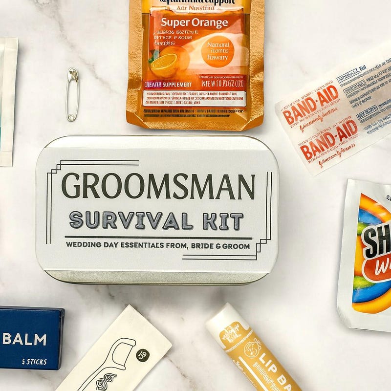 Grooms Survival Kit Etsy