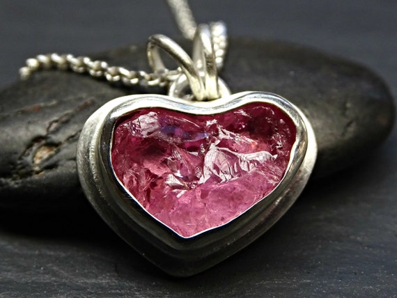KK116 Tourmaline Pendant Handmade Pendant 925 Sterling Silver Pendant Unique Gift For Her Raw Gemstone Pendant Tourmaline Jewelry