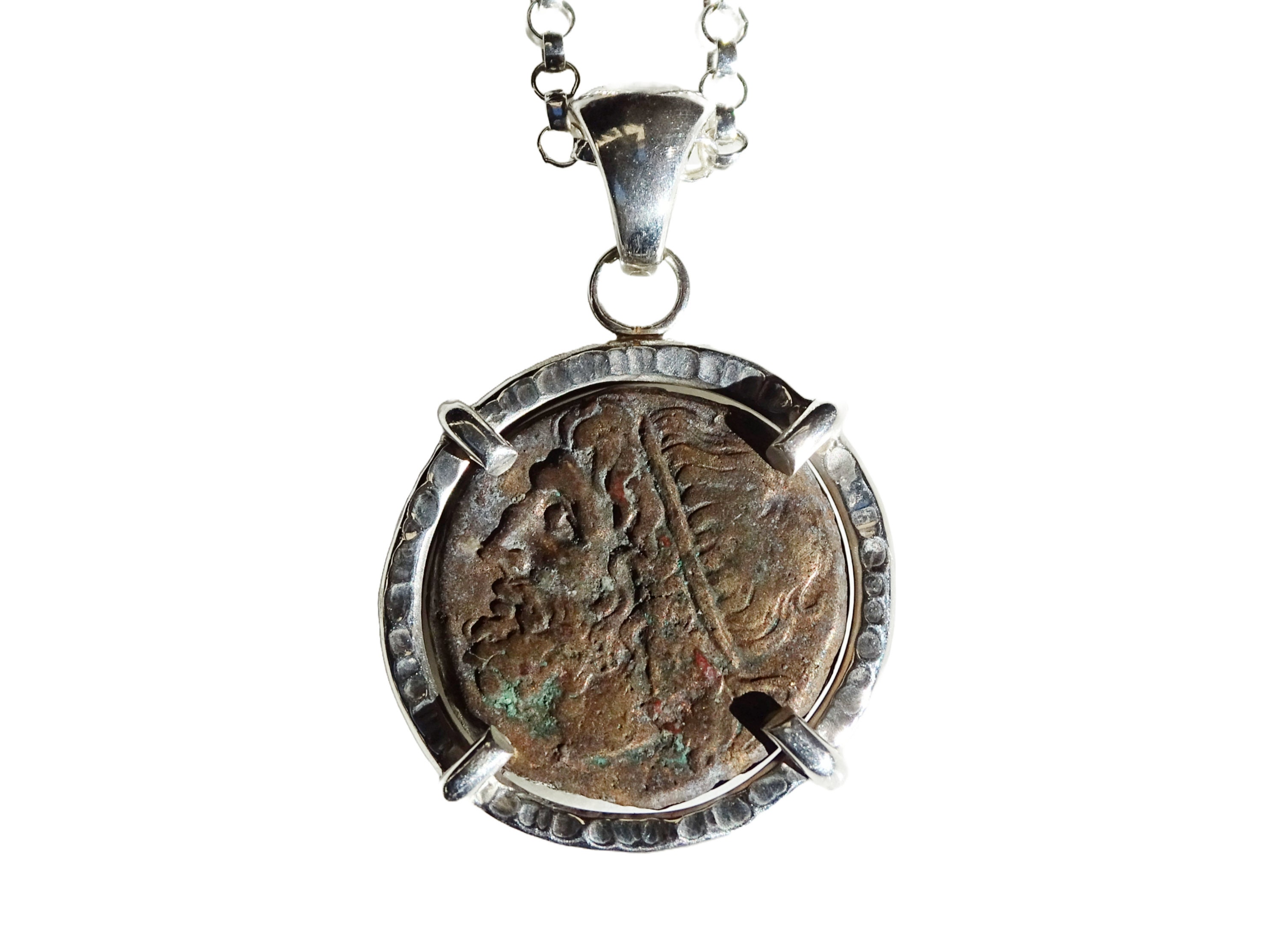楽天市場】【中古】 古代ローマ コイン ダイヤ サファイア 18金