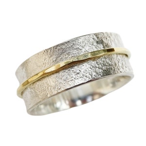 unique wedding band gold silver, silver wedding ring rustic, unique engagement ring mens, viking wedding ring men, gold wedding band