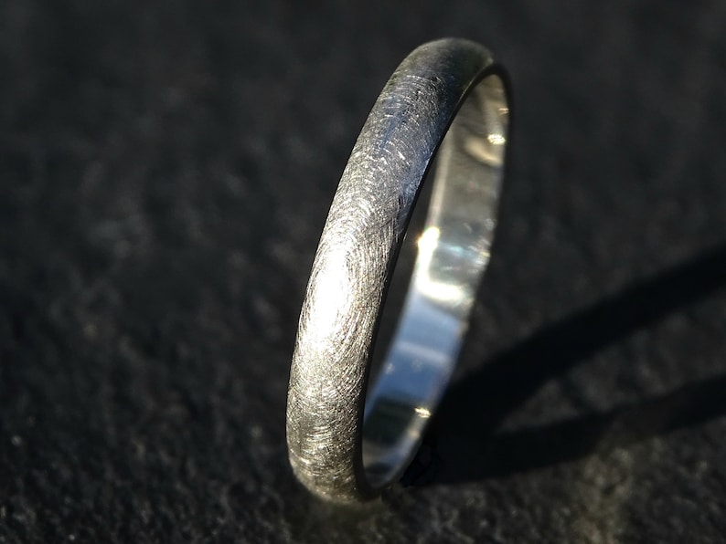 Domed Platinum Ring Platinum Wedding Band Mens Platinum Ring Etsy