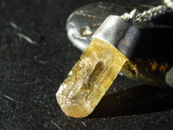 Topaz crystal necklace sale