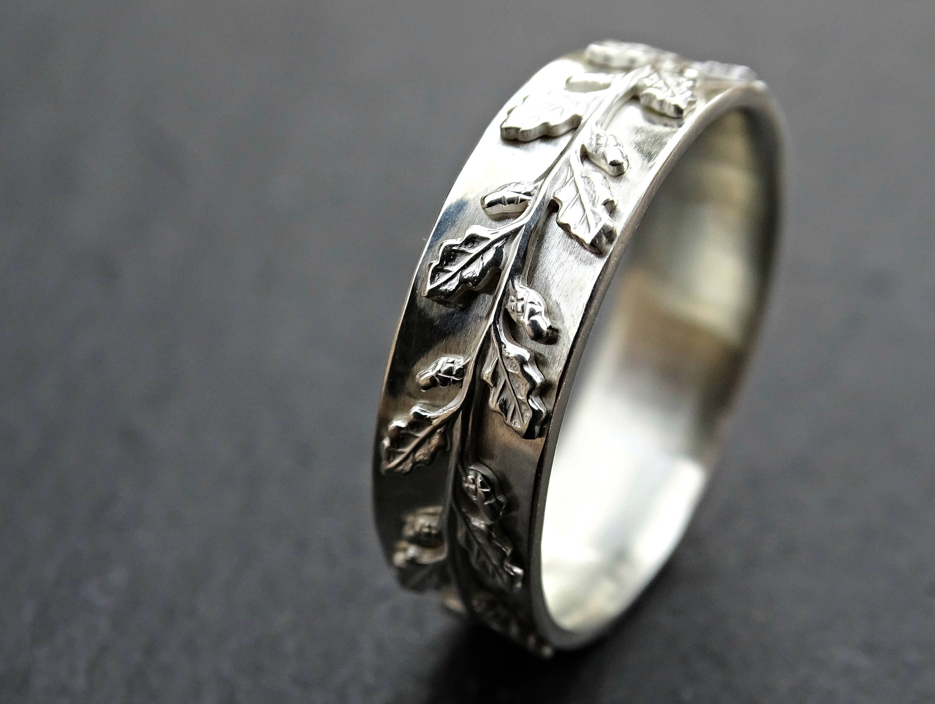  medieval wedding ring silver, fairy tale wedding band