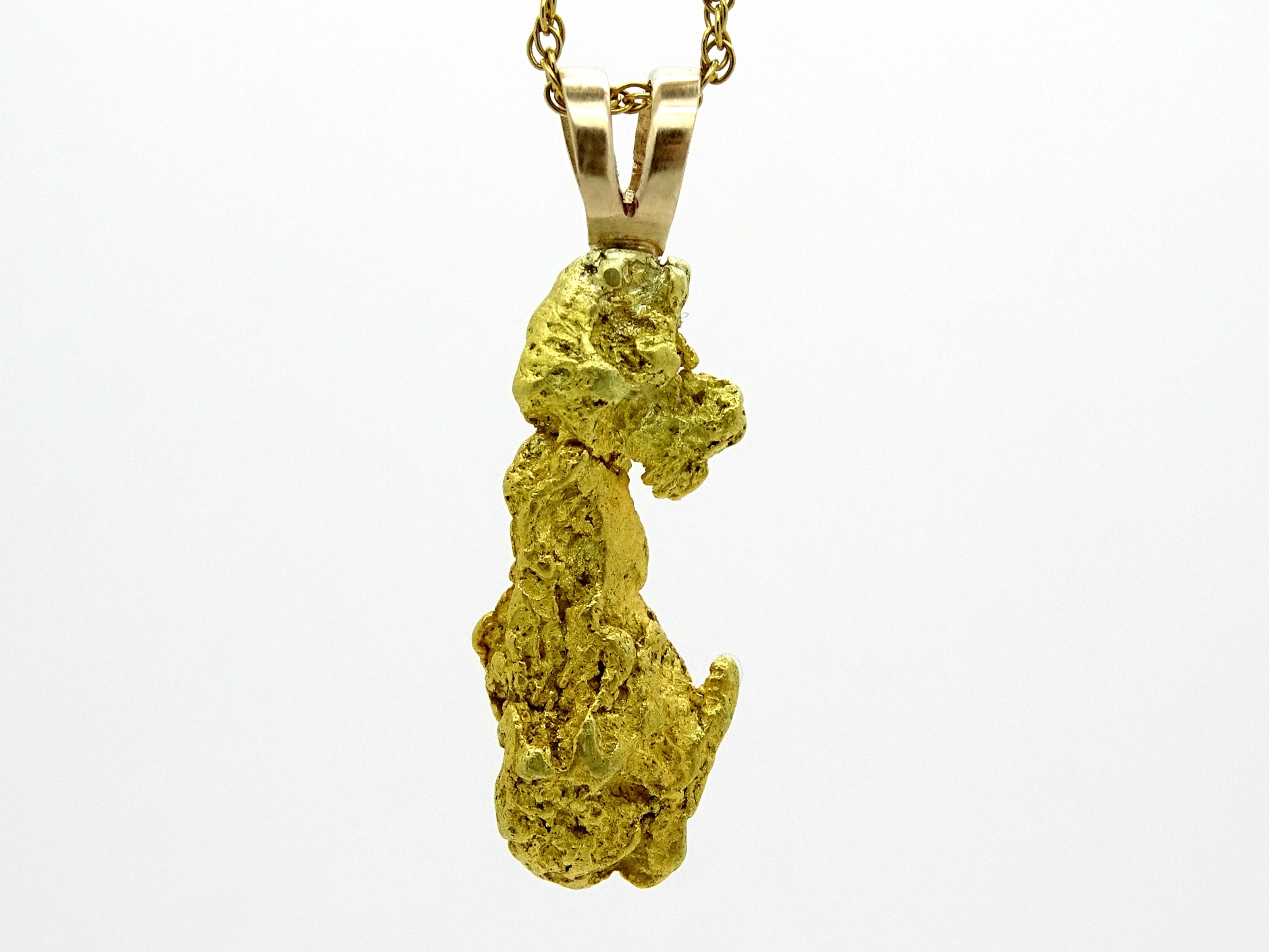 Natural Gold Nugget Pendant Raw Gold 