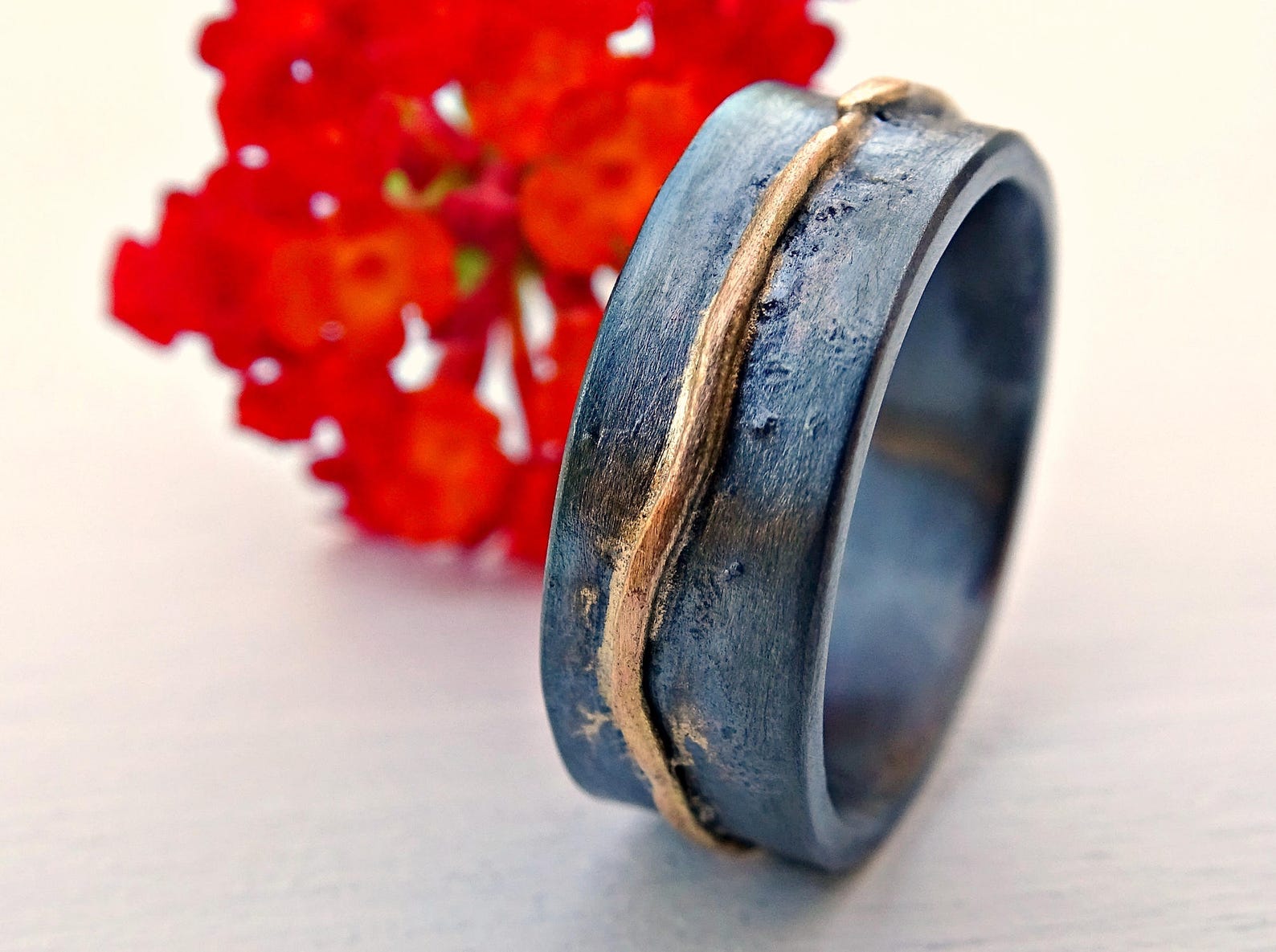 Celtic Wedding Band Gold Silver Viking Wedding Ring Mens Etsy Australia