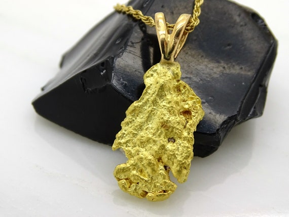 Natural Gold Nugget Pendant Raw Gold 