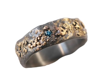 mens wedding ring celtic, gem engagement ring gold silver, viking wedding band, rustic mens ring, unique promise ring for men silver ring