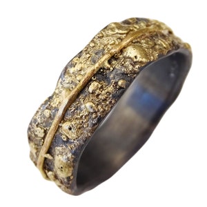 viking wedding ring mens wedding band black, silver gold wedding band mens engagement ring unique wedding ring, anniversary gift for husband