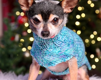 Chihuahua sweater * Small dog sweater * Dog sweater * Chihuahua clothing  * Chihuahua gift * Clothes for chihuahua * Hand knit dog sweater