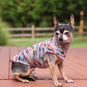 Chihuahua sweater * Small dog sweater * Dog sweater * Chihuahua clothing  * Chihuahua gift * Clothes for chihuahua * Hand knit dog sweater