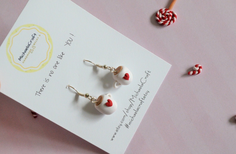 coffee earrings