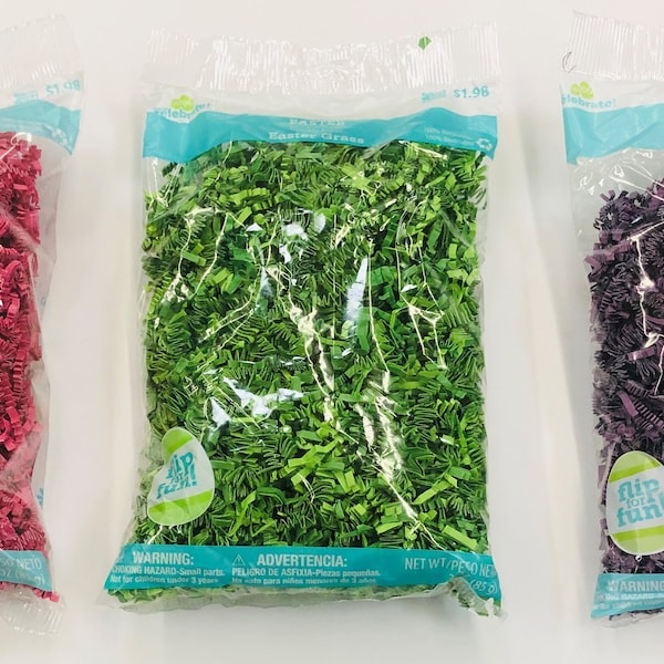 Color Paper Shred, Craft fill, packing fill, Easter Grass, Craft Grass, Paper Shred, Easter pail grass