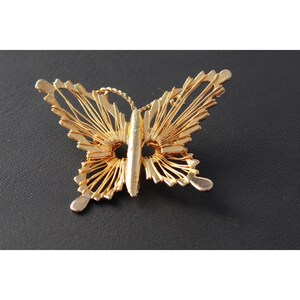 Vintage Gold Butterfly Brooch Pin Jewelry