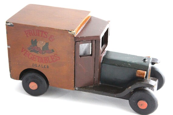 vintage wooden truck