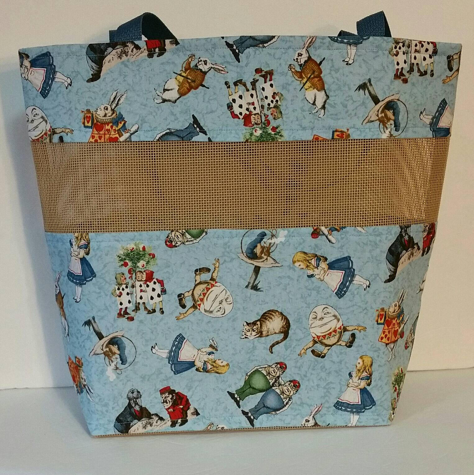 Handmade Large Tote Bag Disney Lilo & Stitch Alice in Etsy