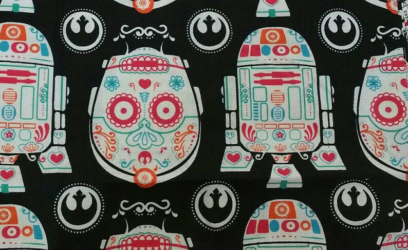 Large Handmade Tote Bag Star Wars Darth Vadar Hans Solo C-3PO R2-D2 Chewbacca Princess Leia Luke Skywalker Obi-Wan Kenobi Rey Kylo Ren BB-8