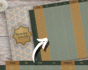 2020 Ramadan Planner DIGITAL PRINT (Monthly & BONUS Daily Schedules included)