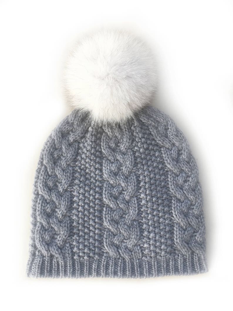 Italian Cashmere Pompom Hat