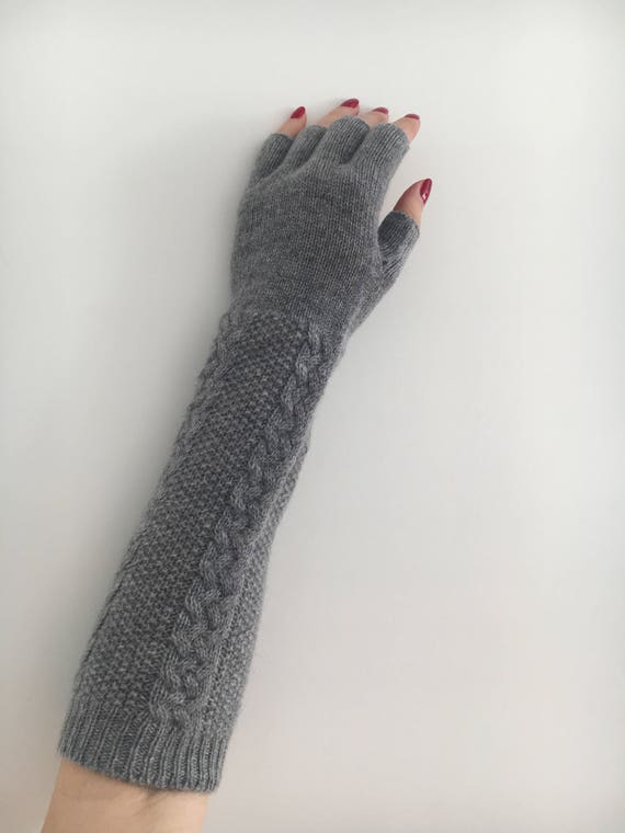 cashmere fingerless gloves